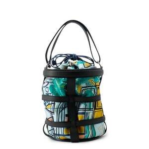 Hermes handbag Musardine black multicolor Epsom silk X stamp HERMES
